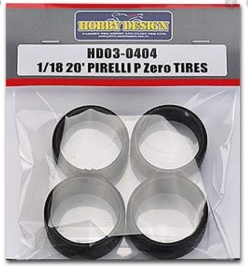 HD03-0404 1/18 20\\\\\\\' Pirellip Zero Tires Hobby Design