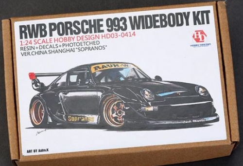 HD03-0414 1/24 Rwb Porsche 993 Widebody Kit For Ver.China ShangHai \"Sopranos\" (Resin+PE+Decals+Met