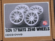 HD03-0449 1/24 17\\\' Rays ZE40 Wheels Hobby Design