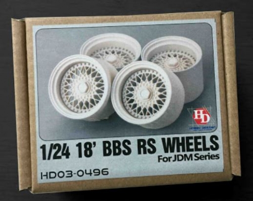 HD03-0496 1/24 18\\\\\\\' BBS RS Wheels For Jdm Series Hobby Design