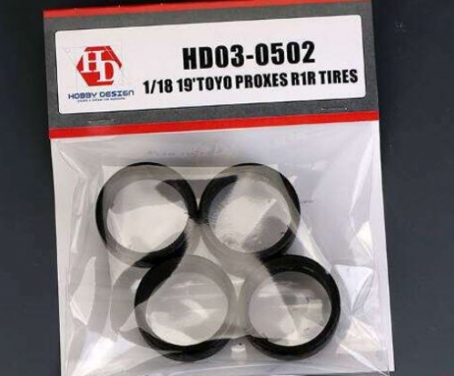 HD03-0502 1/18 19\\\\\\\' Toyo Proxes R1R Tires Hobby Design