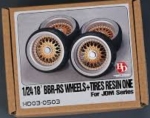 HD03-0503 1/24 18\\\\\\\' BBS-RS Wheels & Tires For Jdm Series Hobby Design