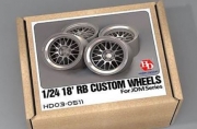 [사전 예약 ~3/23일] HD03-0511 1/24 18\' RB Custom Wheels For Jdm Series (Resin+Metal Wheels+PE) Hobby Design