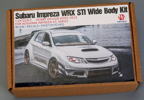 HD03-0523 1/24 Subaru Impreza WRX STI Wide Body Kit For Aoshima Impreza STI Series(Resin+Metal Wheel