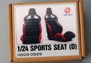 HD03-0529 1/24 Sports seats (D) (Resin+Decals) Hobby Design