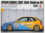 [사전 예약] HD03-0538 1/24 Spoon Honda Civic(EK9) Detail-up Kit For Fujimi Honda Civic(EK9) (Resin+PE+Decals+M