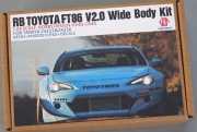 [사전 예약 ~3/23일] HD03-0545 1/24 RB Toyota FT86 V2.0 Wide Body Kit Detail-up Set For Tamiya 24323&24336 (Resin+PE+Deca