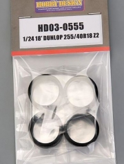HD03-0555 1/24 18\' Dunlop 255/40R18 Z2 Hobby Design