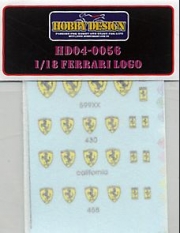 [사전 예약 ~1/24일] HD04-0056 1/18 Ferrari LOGO Hobby Design
