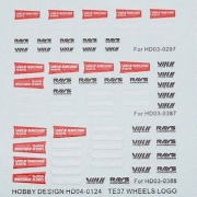 HD04-0124 1/18 TE37 Wheels LOGO Hobby Design