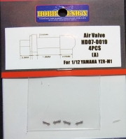HD07-0019 Alr VALVE For 1/12 YAMAHA YZR-M1 (A) Hobby Design