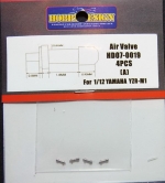 [사전 예약] HD07-0019 Alr VALVE For 1/12 YAMAHA YZR-M1 (A) Hobby Design