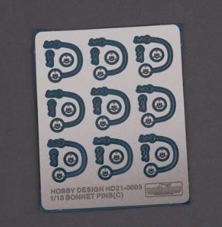HD21-0003 1/18 Bonnet Pins(C) Hobby Design