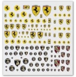 MSMA033 European car emblem stickers (1/12, 1/18, 1/24, 1/43 Ferrari, Porsche, Lamborghini) MSM Crea