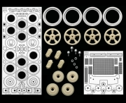 SM8080 Shelby GT500 - 1:12th Scale American Torque Thrust Wheel & Photoetch Set (for Revell #: 85-26