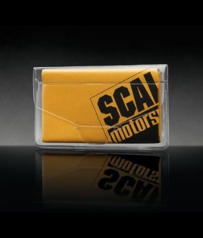 SM1105 \\\\\\\'Scale Motorsport\\\\\\\' Logo Microfiber Polishing Cloth - Yellow