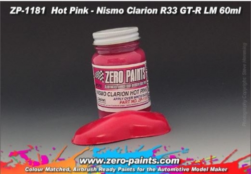 [사전 예약] ZP­1181 Hot Pink - Nismo Clarion R33 GT-R LM Paint 60ml Zero Paints