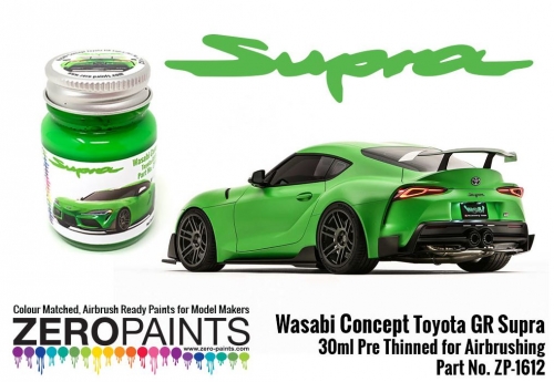 [사전 예약] ZP­1612 Toyota GR Supra Wasabi Concept Green Paint 30ml Zero Paints ZP­-1612