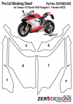 [사전 예약] ZD-PCMS-002 1/12 Pre-Cut Masking Sheet Tamiya 1/12 Ducati 1199Panigale S - Tricolore 14132