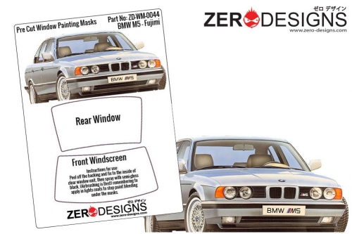 [사전 예약] ZD-WM-0044 1/24 BMW M5 Pre Cut Window Painting Masks(Fujimi)
