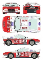 RD24/022 1/24 Lancia 037 \"Bastos\" #3 Rally Van Haspengouw 1985 Racing 43 Decals