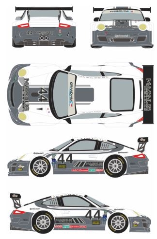RDE24/003 1/24 Porsche 911 GT3 #44 Rolex 24h Daytona 2012 Racing 43 Decals