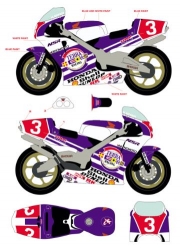 RDB12/002 1/24 Honda NSR 500 #3 All Japan Moto GP 1989 Racing 43 Decals