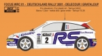 REJ0051 Decal – Ford Focus WRC 01 Rally Deutschland 2001 – Delecour Reji Model 1/24.