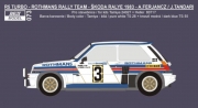 REJ0073 Decal – Renault 5 Turbo „Rothmans“ - Škoda Rallye 1983 - Ferjáncz / Tandari Reji Model 1/24.