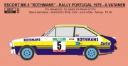REJ0082 Decal – Ford Escort RS 1800 „Rothmans“ Portugal rally 1979 Reji Model 1/24.