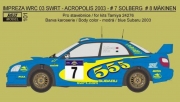 REJ0101 Decal – Subaru Impreza WRC -SWRT Rally Acropolis 2003 – „555“ Reji Model 1/24.