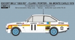 REJ0103 Transkit – Ford Escort Mk.II RS 1800 Rally Monte Carlo 1976 – R.Clark Reji Model 1/24.