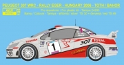 REJ0105 Decal – Peugeot 307 WRC „Hungary“ Eger Rallye 2006 - J.Toth Reji Model 1/24.