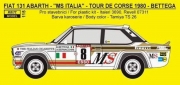 REJ0115 Decal - Fiat 131 Abarth „MS“ - Tour de Corse 1980 / Rally Monte Carlo 1981 Reji Model 1/24.