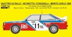 REJ0149 Decal - Audi Quattro Rally „R6“ - Monte Carlo / San Remo 1982 Reji Model 1/24.