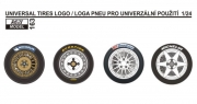 REJ0163 Decal - Universal tires logo Reji Model 1/24.