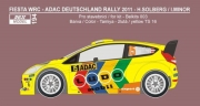 REJ0194 Decal – Ford Fiesta WRC - Deutschland rallye 2011 – Solberg H. Reji Model 1/24.