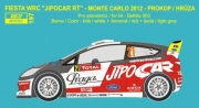 REJ0197 Decal – Ford Fiesta WRC - Rallye Monte Carlo 2012 – Prokop Reji Model 1/24.