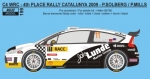 REJ0199 Decal – Citroen C4 WRC - RACC Catalunya 2009 - Solberg P. Reji Model 1/24.