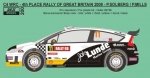 REJ0200 Decal – Citroen C4 WRC - Rally GB 2009 - Solberg P. Reji Model 1/24.