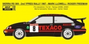 REJ0202 Transkit – Ford Sierra 500RS - 2nd Ypres Rally 1987 - Llowell / Freeman Reji Model 1/24.