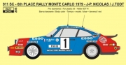 REJ0205 Transkit – Porsche 911 SC Monte Carlo 1979 - Nicolas / Todt Reji Model 1/24.