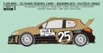 REJ0206 Transkit – Peugeot 206 WRC „25 years Federal Cars\" - Rally Bohemia 2015 Reji Model 1/24.