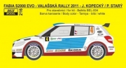 REJ0216 Decal – Fabia S2000 EVO - Valašská rally 2011 \\\\\\\"Retro design\\\\\\\" Reji Model 1/24.