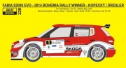 REJ0228 Decal – Fabia S2000 EVO - Retro design Bohemia / Barum rally 2014 Reji Model 1/24.