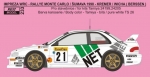 REJ0233 Transkit - Subaru Impreza WRC 98 - Rallye Monte Carlo / Šumava 1998 - Kremer Reji Model 1/24.
