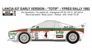 REJ0234 Transkit – Lancia 037 \"Totip\" early version - Ypres rally 1982 - Zanussi / Bernacchini Reji Mod