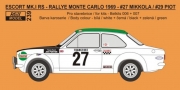 REJ0239 Decal+P/E parts - Ford Escort Mk.I - Rallye Monte Carlo 1969 - # 27 Mikkola / # 29 Piot Reji Mo