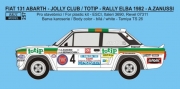 REJ0257 Decal – Fiat 131 Abarth \\\\\\\"Totip\\\\\\\" - Rallye Elba / R.A.C.E. Rally 1982 - Zanussi / Bernacchini Rej