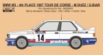 REJ0270 Decal – BMW M3 - 1987 Tour de Corse rallye - M.Duez / G.Biar Reji Model 1/24.